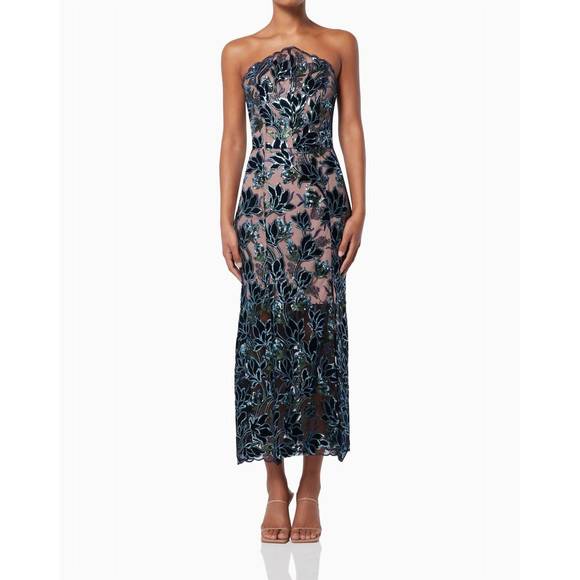 NEW ELLIATT kaylee midi dress in multi